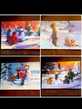 CARTES PLAISIRS D’HIVER - Winter Playground Christmas Cards (French)